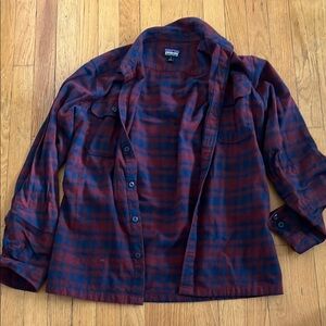 Patagonia Red and Blue Plaid Shirt